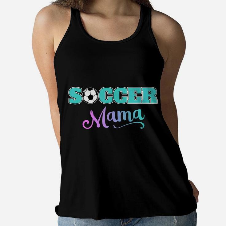 Soccer Mama Game Day Soccer Mom Ladies Flowy Tank