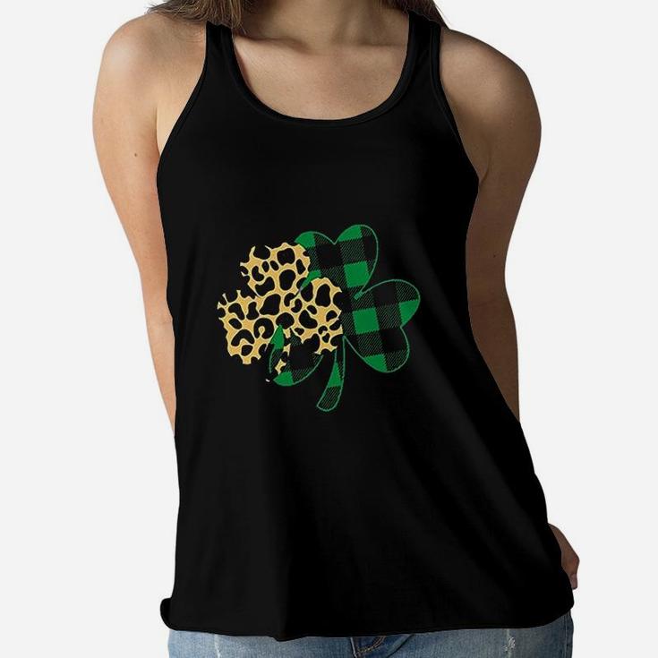 St Patricks Day Blessed And Lucky Graphic Im One Lucky Mama Tops Ladies Flowy Tank
