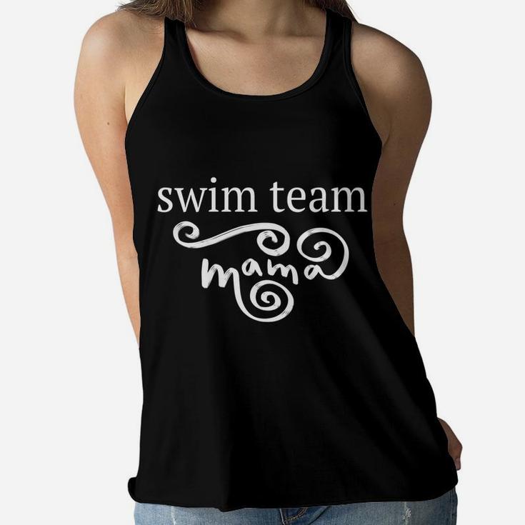 Swim Team Swimming Mama Mom Womens Gift Ladies Flowy Tank