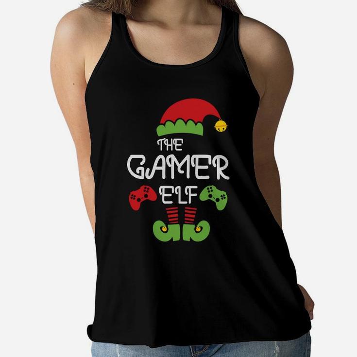 The Gamer Elf Family Matching Christmas Gift Ideas Women Flowy Tank