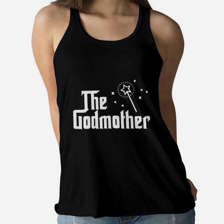 The Godmother For Women Funny Christian Ladies Flowy Tank