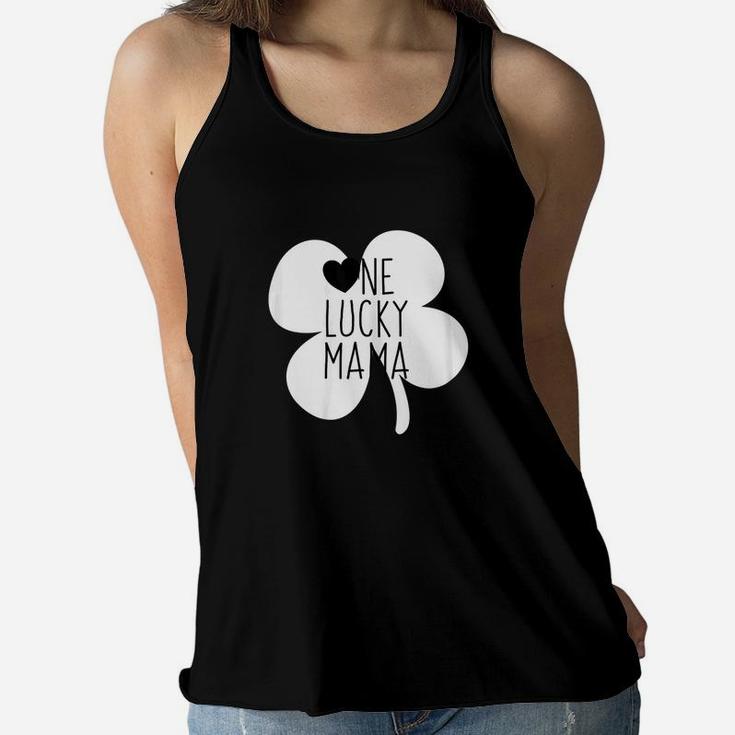 Womens St Patricks Day Mommy And Me Outfit One Lucky Mama Mom Ladies Flowy Tank