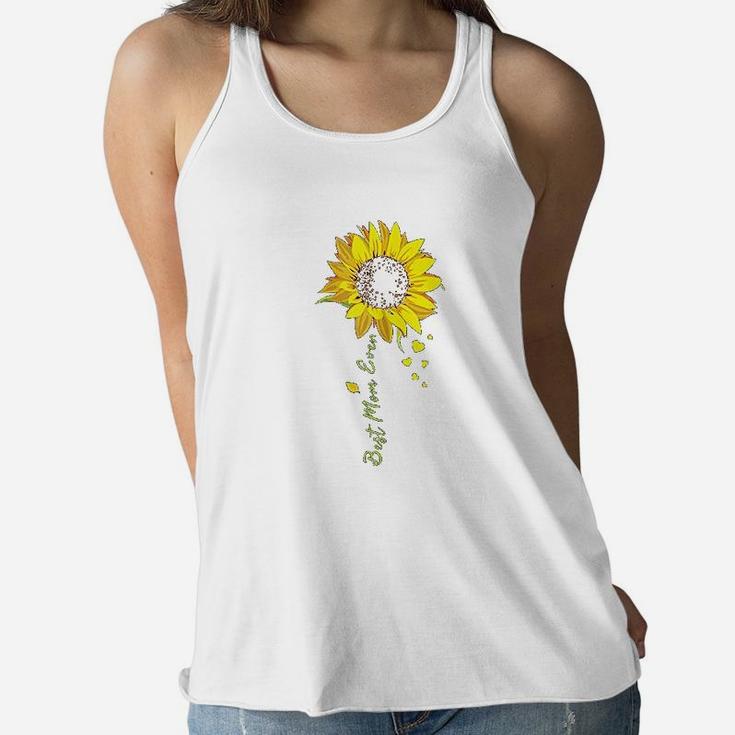 Best Mom Ever Sunflower Costume Mothers Day Gift Mother Ladies Flowy Tank