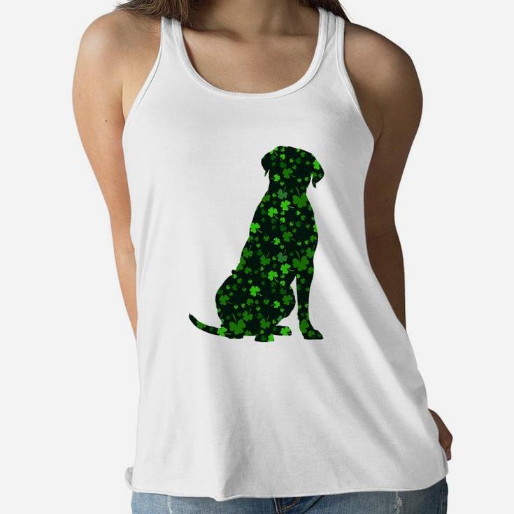 Cute Shamrock Cane Corso Mom Dad Gift St Patricks Day Awesome Dog Lovers Gift Ladies Flowy Tank