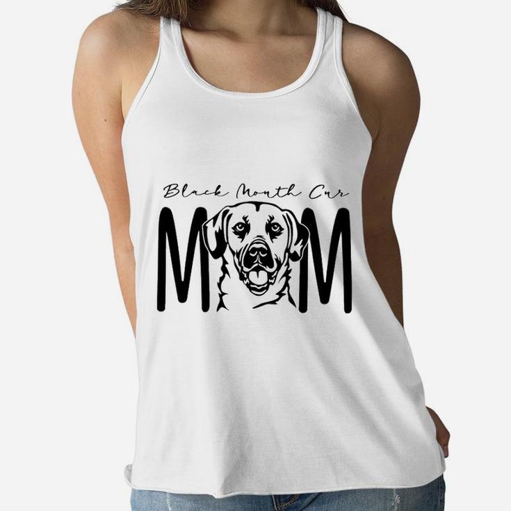 Dog Mom Black Mouth Cur Ladies Flowy Tank