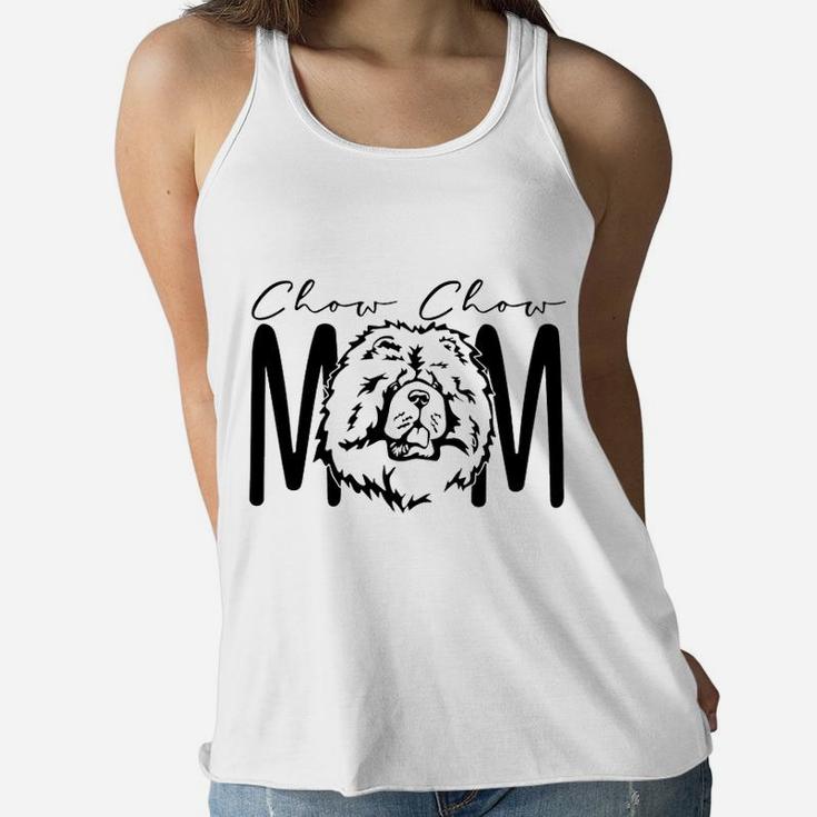 Dog Mom Chow Chow Ladies Flowy Tank