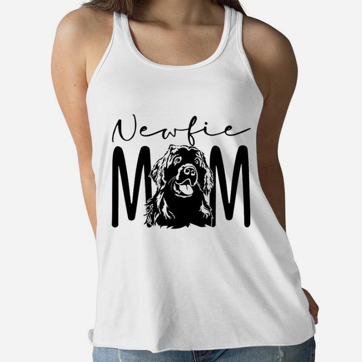 Dog Mom Newfie Ladies Flowy Tank