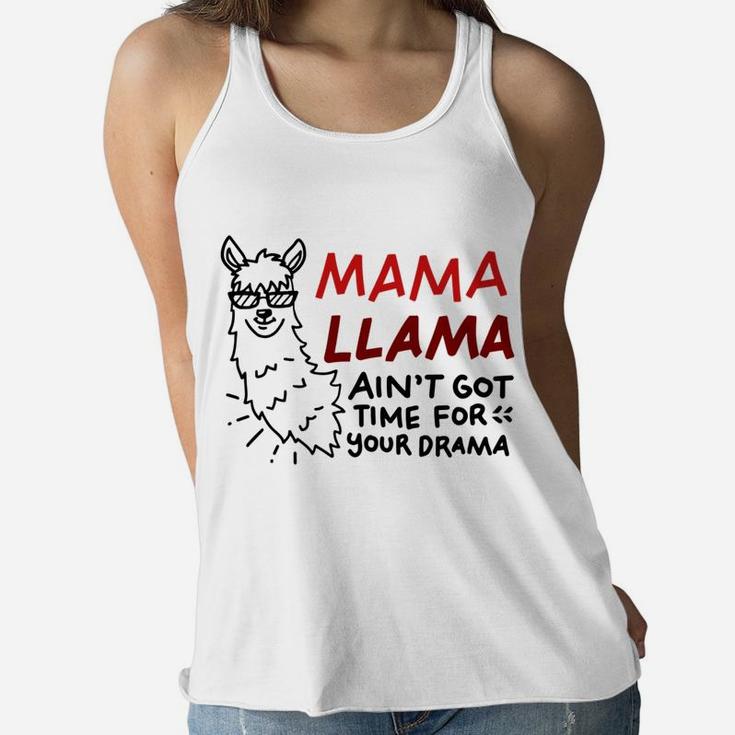 Funny Mama Llama Ladies Flowy Tank
