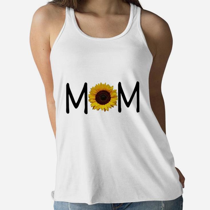 Mom Sunflower Art Ladies Flowy Tank
