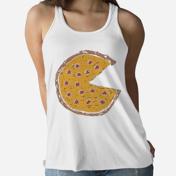 Pizza Pie And Slice Mother Son Daughter Ladies Flowy Tank