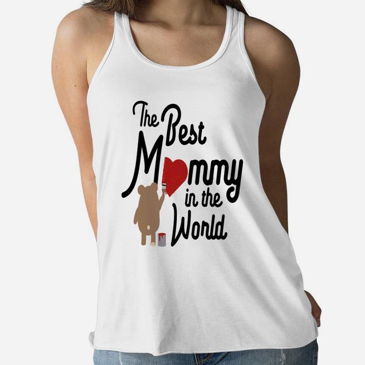 The Best Mommy In The World Ladies Flowy Tank