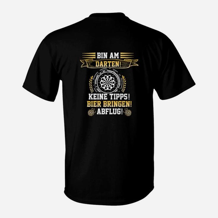 Dartspieler T-Shirt mit Spruch, Lustiges Shirt für Dart Fans