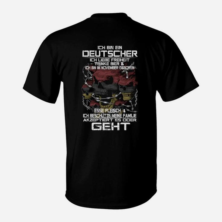 Deutscher November Geboren T-Shirt