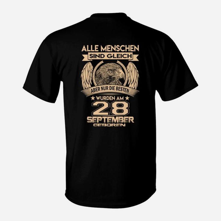 Geburtstags-T-Shirt 28. September, Adler Motiv Unisex