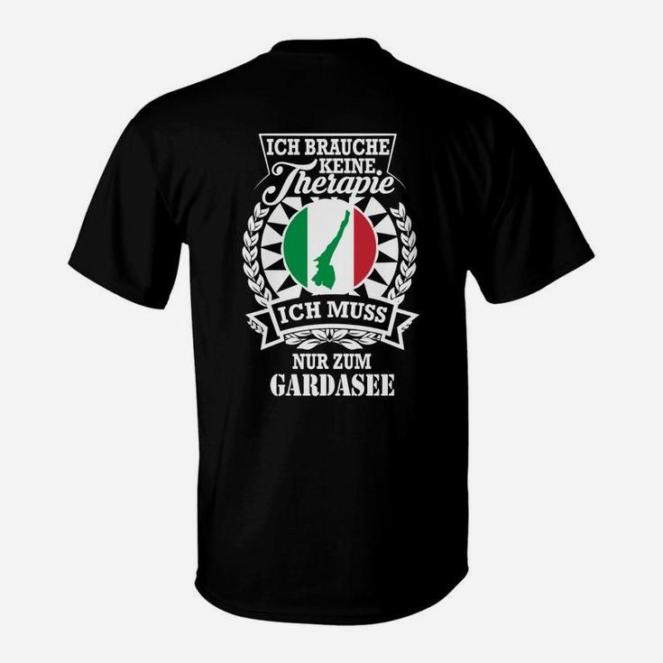 Lustiges Gardasee-Therapie T-Shirt, Erholung Urlaub Tee