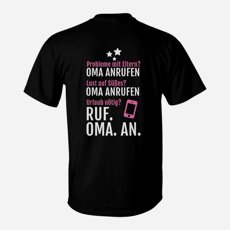 Lustiges Oma-Anruf Shirt – Problemlöser mit Spruch für Großmütter