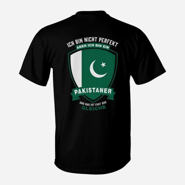 Pakistaner Stolz T-Shirt, Spruch und Flagge Design - Schwarz