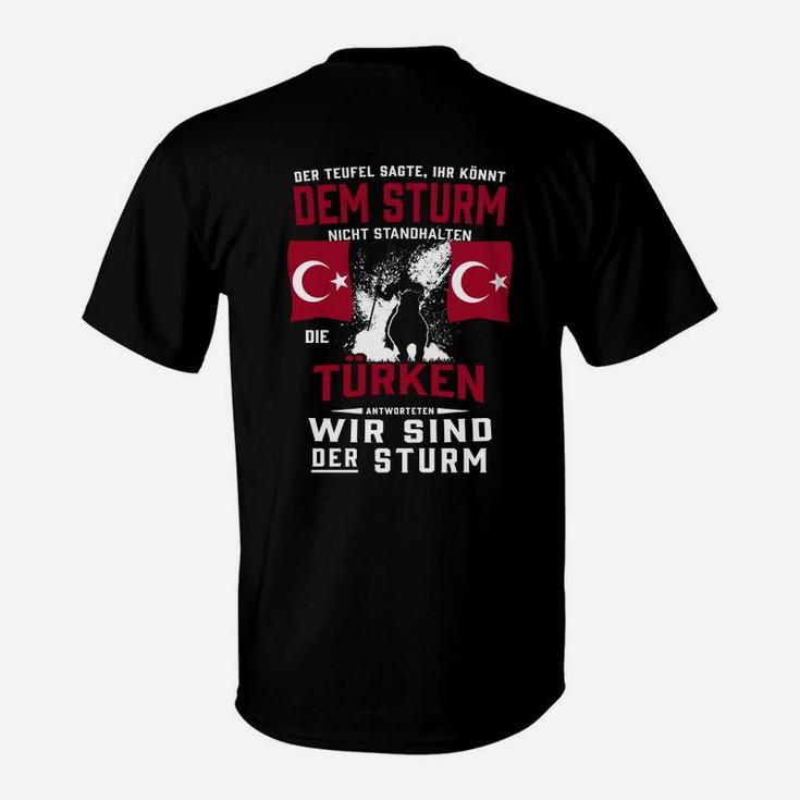 Patriotisches Türkei-Shirt Wir sind der Sturm, Motiv-Spruch Tee