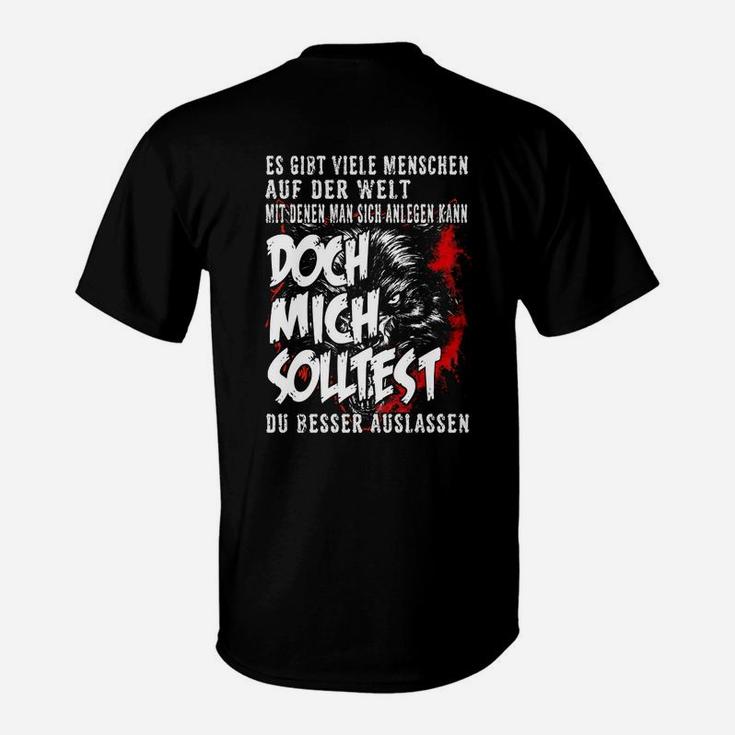 Schwarzes Grafik-T-Shirt Doch Mich Solltest Du Besser Auslassen, Witziges Design