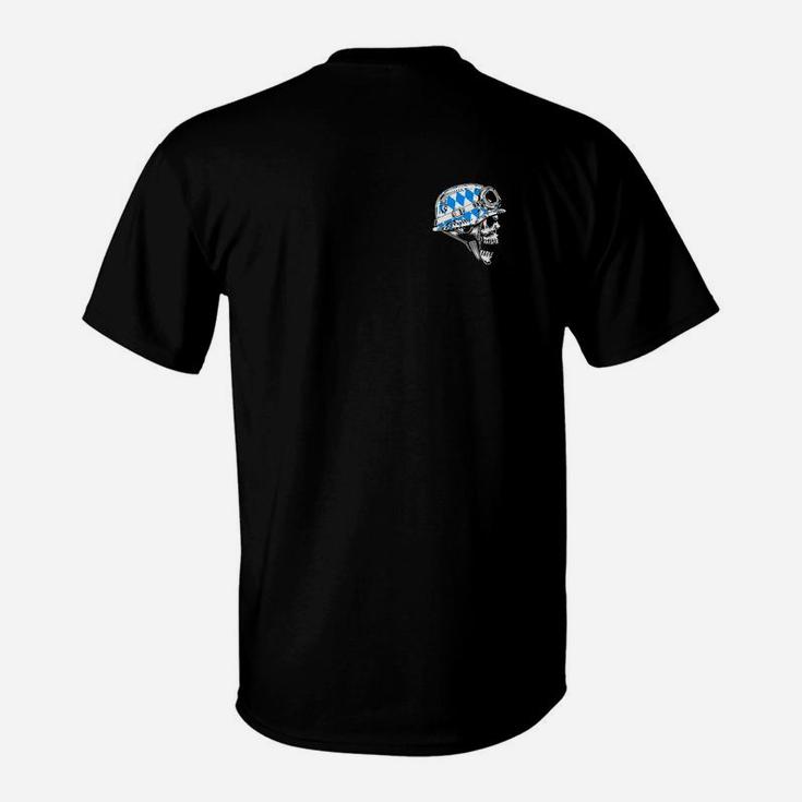 Schwarzes Herren-T-Shirt mit Brust-Grafikdruck, Modernes Design