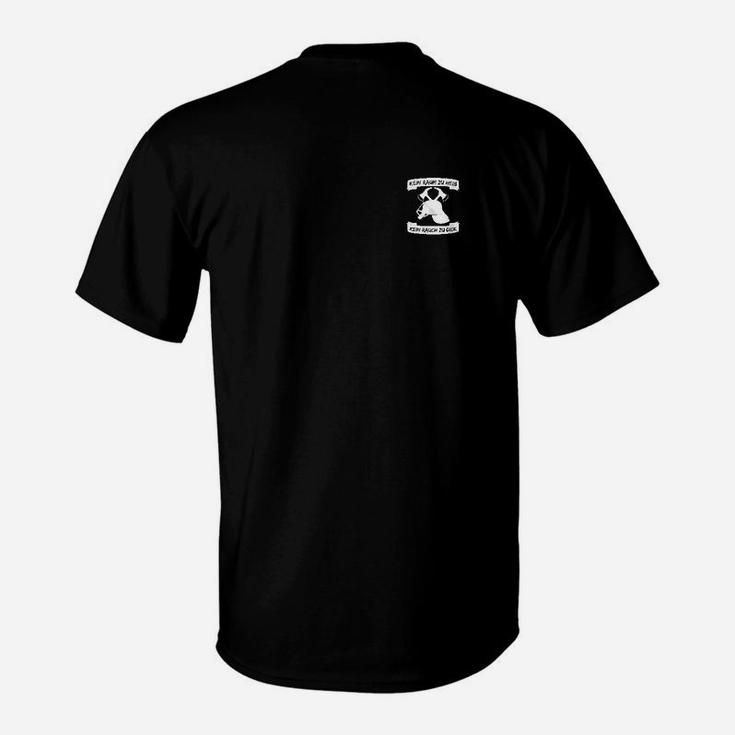 Schwarzes T-Shirt für Herren mit coolem Logo-Druck, Stilvolles Design