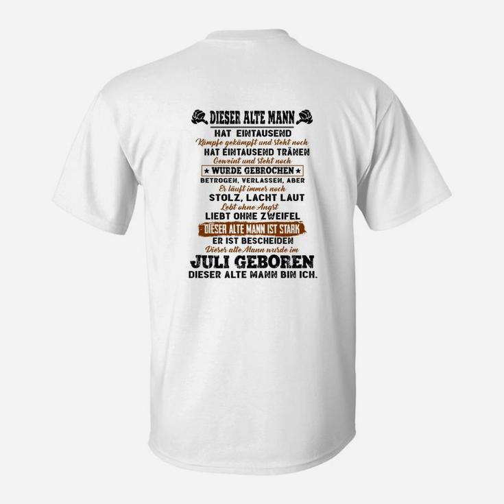 Juli Geboren Die Rückseite T-Shirt