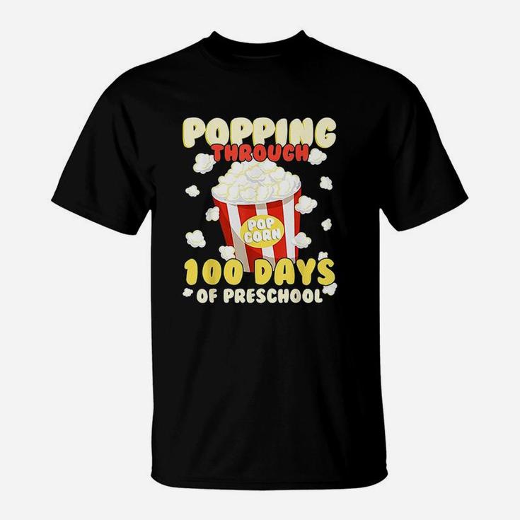 100 Days Smarter Popping Through 100 Days Of Preschool T-Shirt