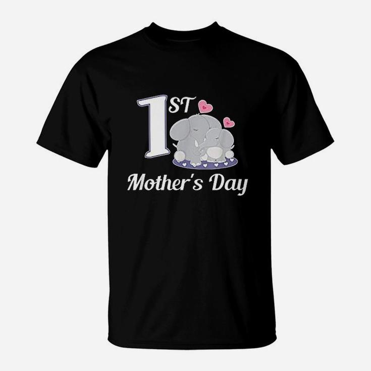 1st Mothers Day Elephant First Mothers Day T-Shirt