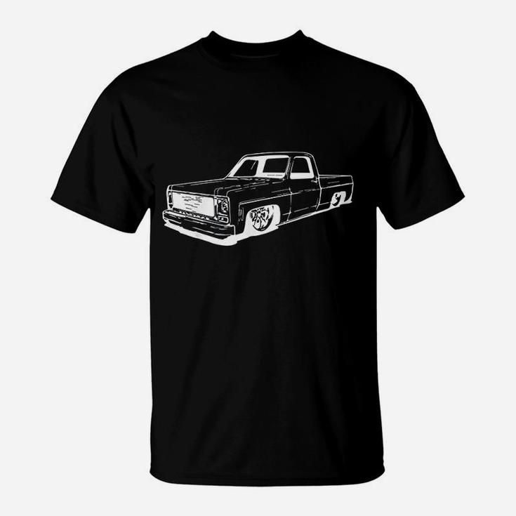 Vintage 7387 Mini C10 Truck Slammed Graphic T-Shirt | Seseable