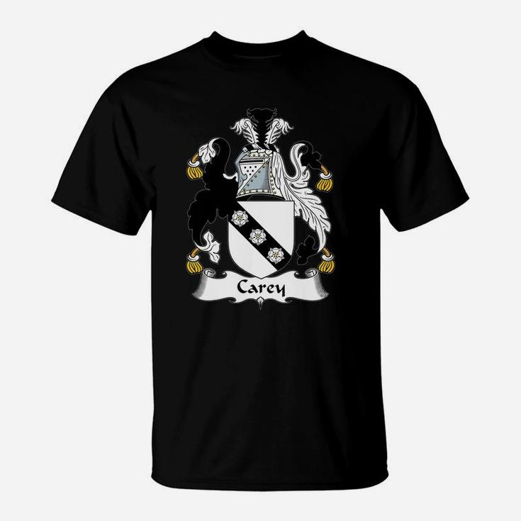 Carey Coat Of Arms Irish Family Crests T-Shirt | Seseable