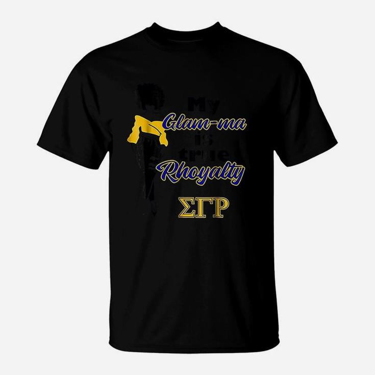 Sigma Gamma Sgrho Rho Mom Grandma Paraphernalia T-Shirt | Seseable