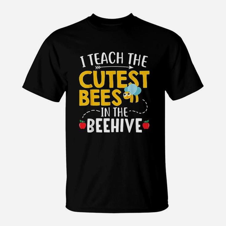 MEIKIUP Make-up-Tasche Bienen-Lehrer Geschenk – „I Teach The Cutest Bees In The Beehive“, Wasserabweisend, 23,5x17 Cm