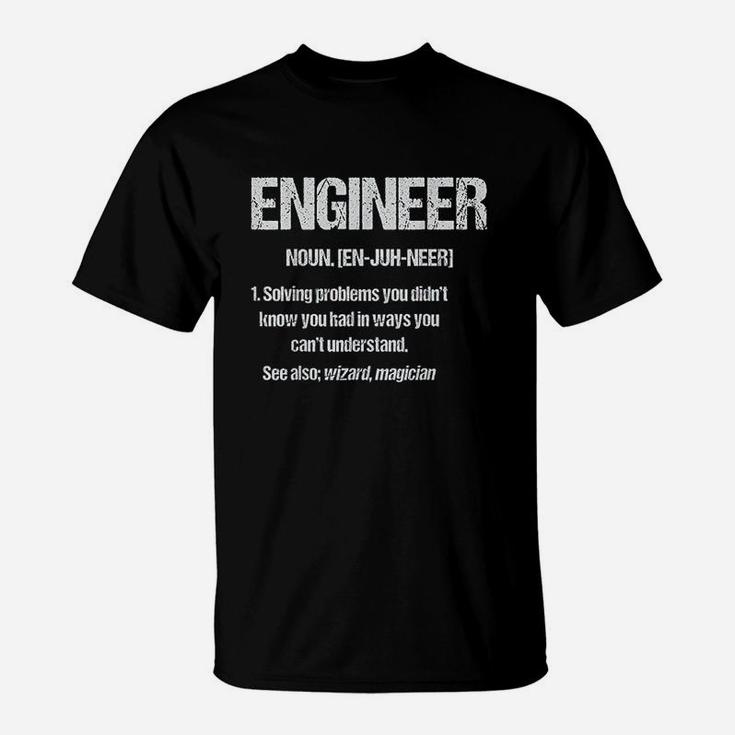 Funny Engineering For Men Engineer Definition T-Shirt | Seseable