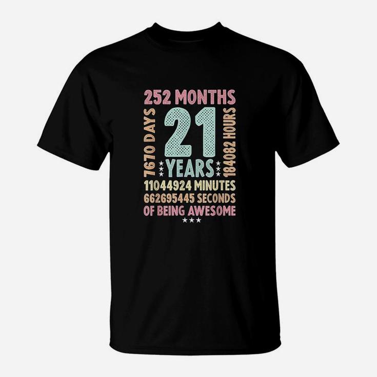 21st Birthday 21 Years Old Vintage  T-Shirt
