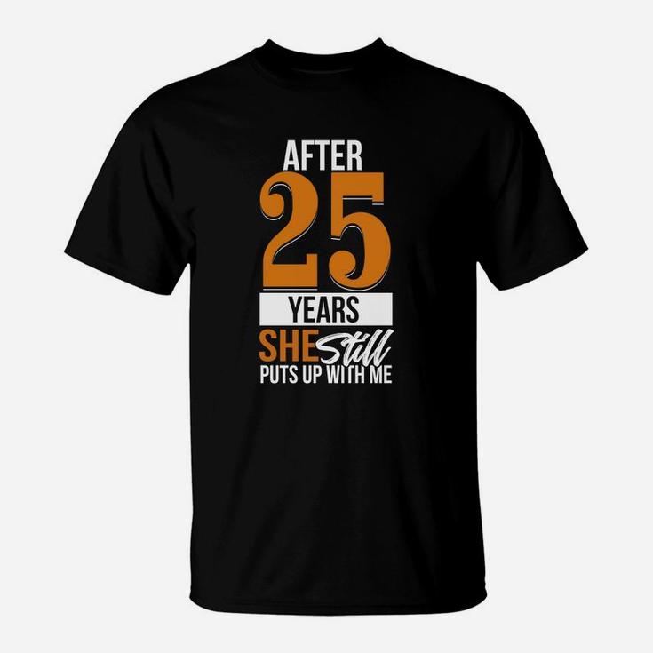 25th Wedding Anniversary T-shirt, Husband Anniversary Shirt T-Shirt