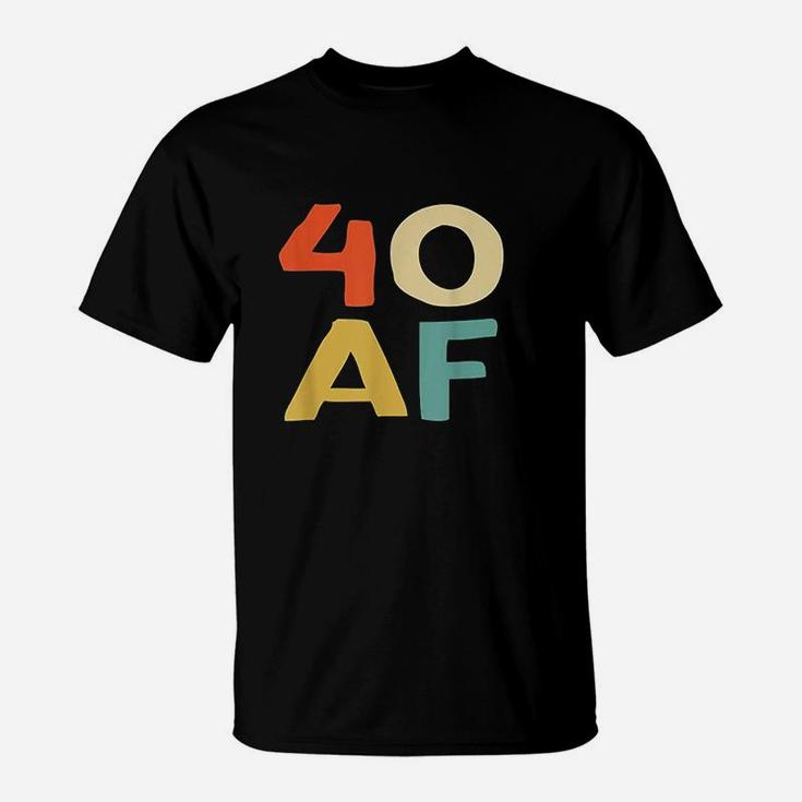 40 Af Vintage Cool Happy 40th Birthday  T-Shirt