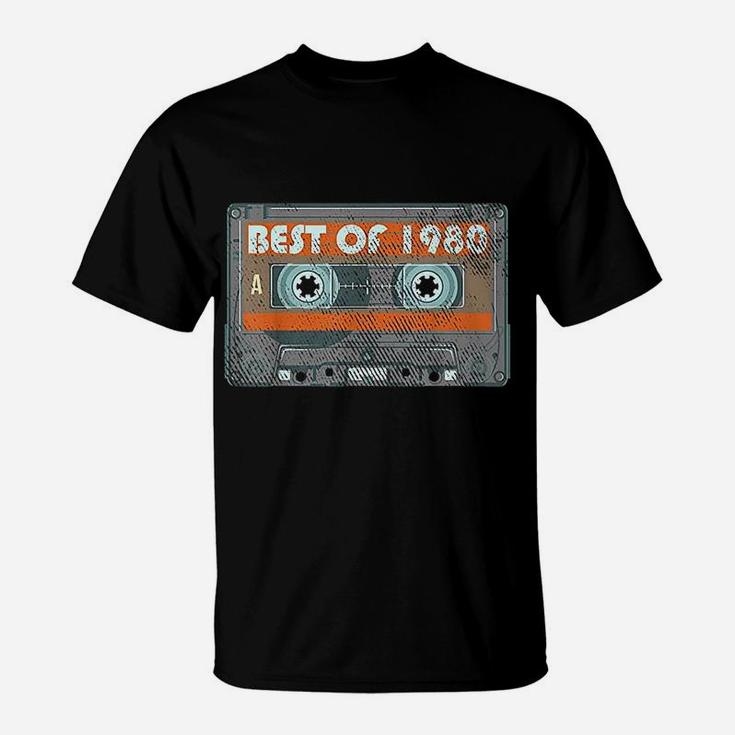 42 Years Old Best Of 1980 Vintage 42nd Birthday Gift  T-Shirt