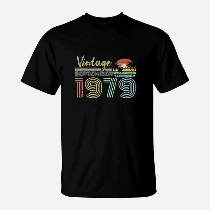 40th Birthday Gift Vintage September 1979 Forty Years Old T-Shirt