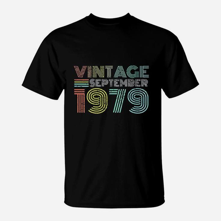 42nd Birthday Gift Vintage September 1979 Forty Years Old T-Shirt