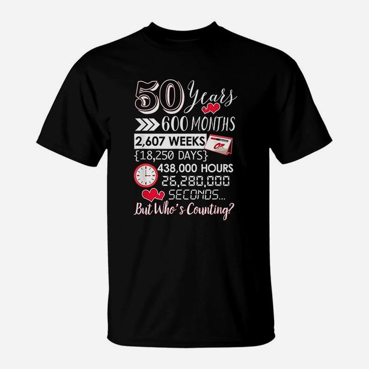 50th Wedding Anniversary Gift For Couple 50 Year Anniversary T-Shirt