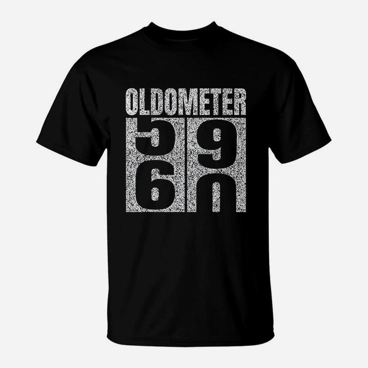 60th Birthday Oldometer 59 60 Vintage Funny Gifts T-Shirt