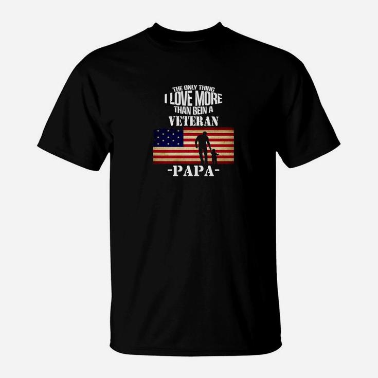 A Veteran Papa, dad birthday gifts T-Shirt