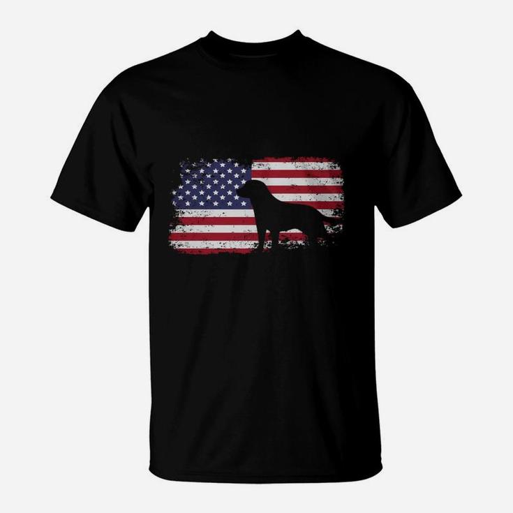 American Flag Labrador Shirt - Usa Flag Labrador Shirt T-Shirt