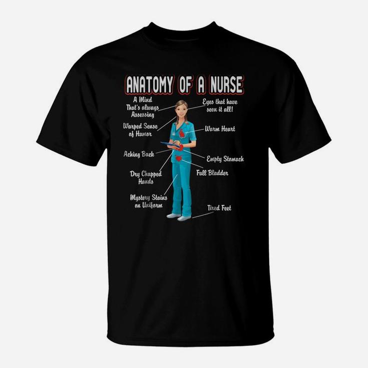 Anatomy Of A Nurse Best Gift For National Nurses Week 2020 T-Shirt