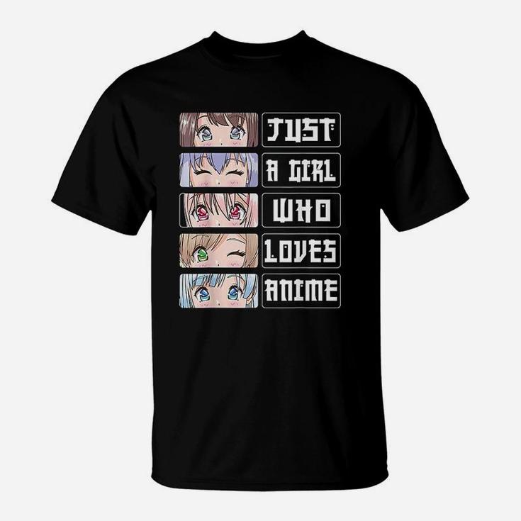 Anime Girl Gift Just A Girl Who Loves Anime T-Shirt