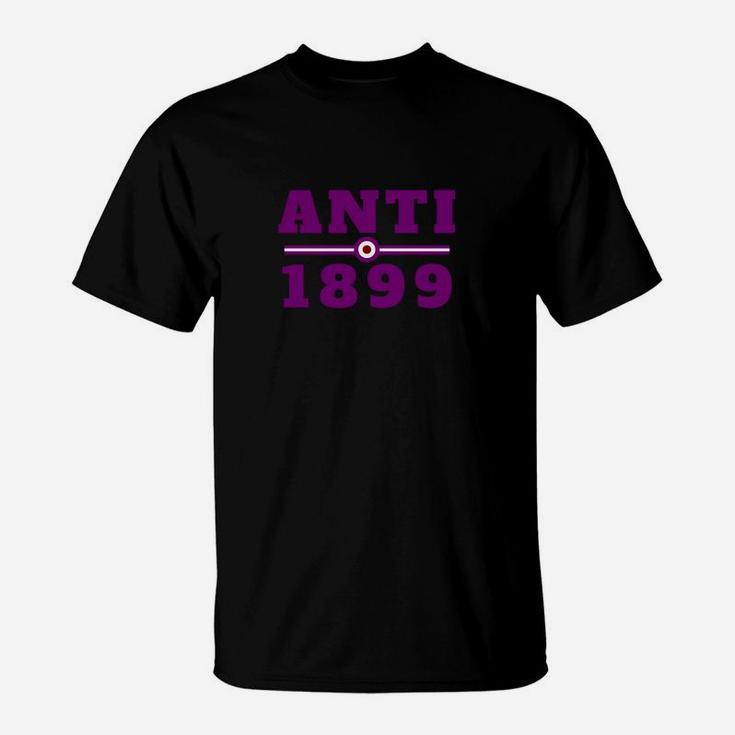 Anti-1899 Schwarzes Grafik T-Shirt, Humorvolles Fan Motiv