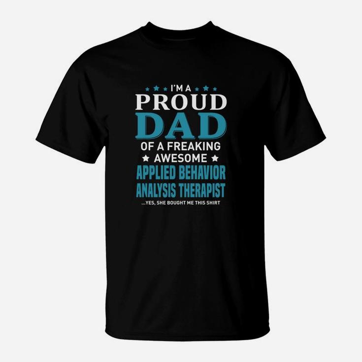 Applied Behavior Analysis Therapists Dad T-Shirt