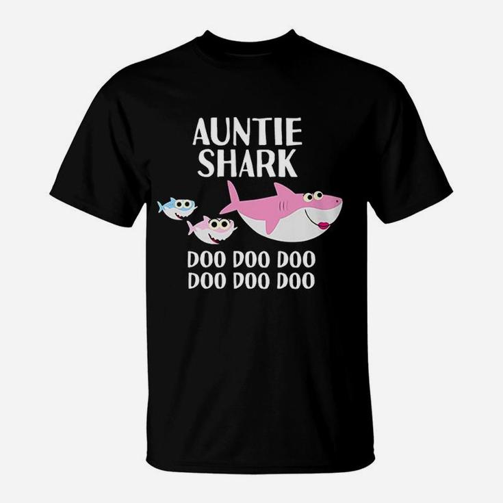 Auntie Shark Doo Doo Aunt Gifts For Day Niece T-Shirt