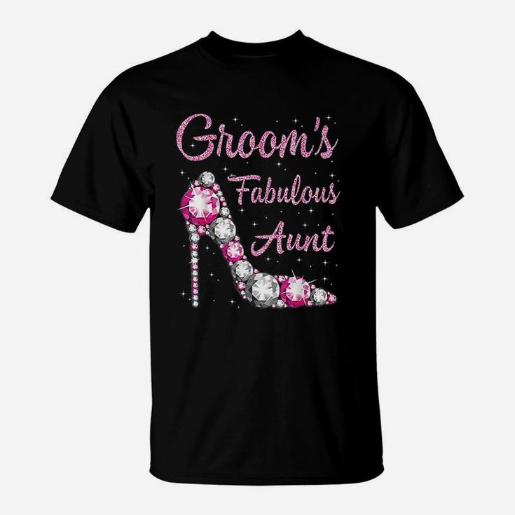 Aunts Fabulous Groom Happy Wedding Married Day Vintage T-Shirt