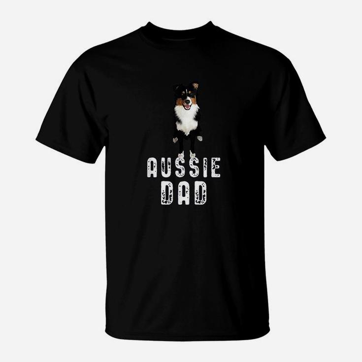 Australian Shepherd Gift Aussie Dog Dad T-Shirt